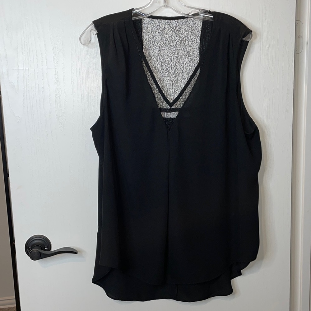 New York & Company XL Black Blouse